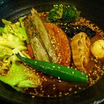 一文字カリー店 - 6/16 チキンベジタブルスープカリーのアップ