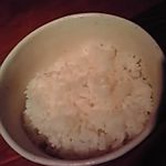 ライスは茶碗で