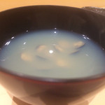 鮨 はしもと - 2015/9_蜆のお椀（実はみそ汁でした）
