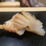 鮨 はしもと - 2015/9_つまみ②つぶ貝の造り