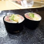 すし匠 - アジの海苔巻・・。