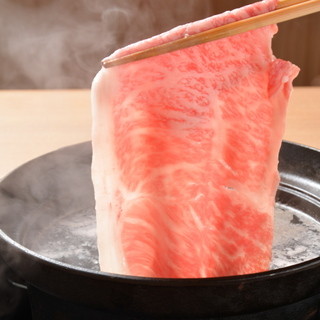 ◆We offer a `` shabu shabu course'' with light meat.