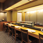 Washokudou Keyaki - 毎日、新鮮な旬のネタ をご提供している 
                      寿司カウンター席。（6名様まで)