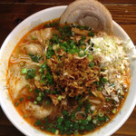 長町ラーメン - スーラーワンタン麺辛味増し赤ネギ9月29日
      