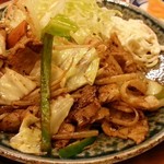 Yasubee - 前回のランチで食べた豚の野菜炒め
