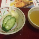 北海道料理ユック - 香の物 、 天つゆ