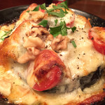 島之内フジマル醸造所 - 丸ナスとシシリアンルージュのゴルゴンゾーラグラタン 1000円