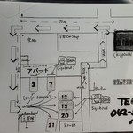 吉法師 - 駐車場の地図