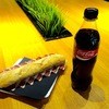 Urban Grill - 料理写真:自分はコーラとイベリコ豚の生ハムのサンドイッチ（3.1＋6.95€）