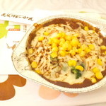 ファミリーレストラン だいまる - 新・美瑛カレーうどん（焼き麺）　６００円　【　２０１５年９月　】