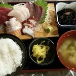 浜ちゃん - 刺身定食〔15/10/1撮影〕