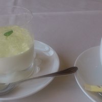 シャトーレストラン ナパ・バレー - ランチのデザートとコーヒー