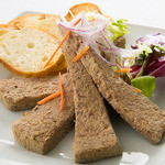 Homemade chicken liver terrine