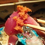 野口太郎 - 山山葵を添えたかつおたたき　リフト