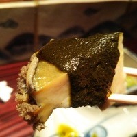 野口太郎 - 蒸し鮑 これをひと口で食べる様にとの店主のサゼッション！