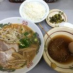 おざき - ラーメンおでん定食750円