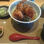 天ぷら 兎波 - 野菜味噌天丼