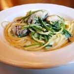 牡蠣とほうれん草のクリームソース