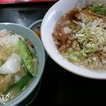 中国料理　東華園 - Ａセット　エビ丼