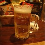 Hoppisennin - 白ホッピー生。うまいねえ。