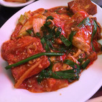 中国家庭料理 神洲之華 - 週替わりランチ
      豚角煮・キムチ・揚げ豆腐煮