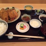 稲荷町髙はし - カキフライ定食