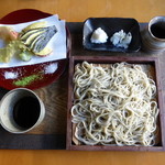 井泉庵 - １０００円の極上、天ぷらせいろ。辛味大根が、良い、信州。