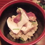 銀座 小十 - 鱧松茸御飯