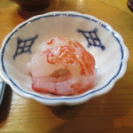 日本橋橘町　都寿司 - アカシマ海老の味噌漬け