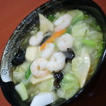 四川食府 - エビタンメン（８８０円）２０１５年９月