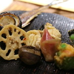 華丸吉日 - 料理写真:さんま、しらこ、レンコンなど