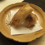 旬菜 おぐら家 - 白子と生ゆばの春巻き