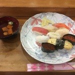 みさき寿し - ランチ：にぎり寿司①