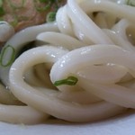 まえばうどん - うどんを掘り出しました。コシというより密度の高い、という表現が適切だと思う。