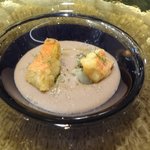 SALONE 2007 - 金目鯛　うずら豆と栗粉のスープ・少しのウイキョウ（2015.9）