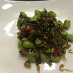 菜香餃子房 - 【2015.10月追加】枝豆と高菜の炒め（250円）