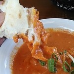 インド・ネパール料理の店 カレーハウス - 日替わりランチ「えのき＆チキン」サラダ・スープ・ドリンク付900円・ナン・ライスおかわり自由