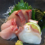 四季彩 鮨楽 - 天然ハマチ、ハナイサキ、水蛸