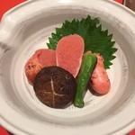 上野藪そば - 炙りめんたいこ