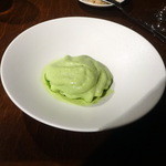 レストランユニック - 鴨の生ハムと胡瓜のジャガイモとハーブのムースがけ