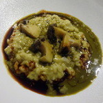 レストランユニック - アワビのリゾット、トリュフソース（シェア後）1,890円