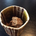 日本料理　馳惣 - デザート 黒糖のシャーベット