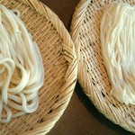 根津 釜竹 - 太い・細い　釜竹の饂飩　