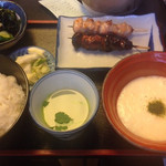 茅場町鳥徳 - トロロ定食