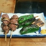 大竹 - ネギマ、ピーマン、ネギ