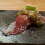 麓 - 2015.10 豊後牛ヒウチ炙り寿司