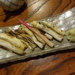 手打ちそば 竹泉 - 穴子の素焼き