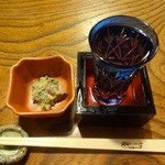 手打ちそば 竹泉 - くどき上手純米吟醸