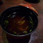 丸太町十二段家 - 赤だし椀。