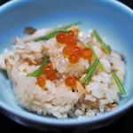 石楠花 - 秋鮭炊き込みご飯